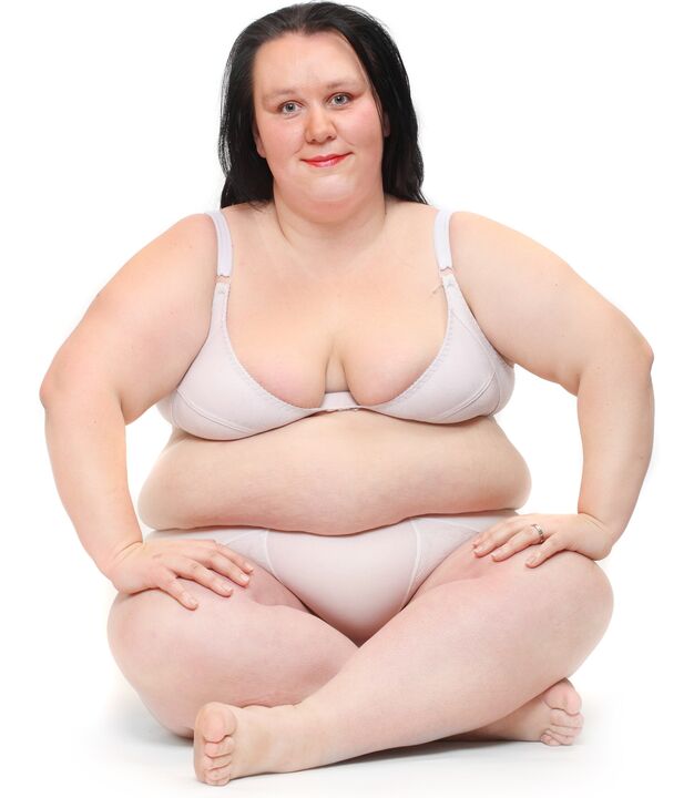 Sieviete ar lieko svaru